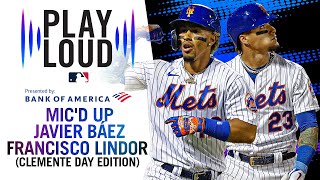 Francisco Lindor Javier Báez MICD UP on Clemente Day  Mets stars take us onfield on special day [upl. by Alcock929]