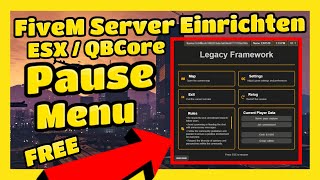 FiveM ESX Modern Pause Menu  FREE [upl. by Banks]