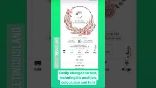 How to design beautiful invitations with Greetings Island App [upl. by Haswell693]