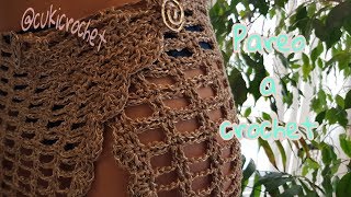 PAREO A CROCHET  GANCHILLO IDEAL PARA PRINCIPIANTES PASO A PASO [upl. by Dianne925]