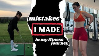 MISTAKES I MADE IN MY FITNESS JOURNEY  Progress Workout Split Calorie Tracking Comparison [upl. by Nyrahs]