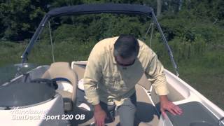 Hurricane SunDeck Sport 220 OB Product WalkThrough [upl. by Robinson]