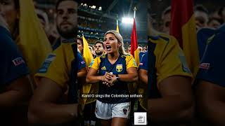 Karol G Sings Colombian National Anthem at Copa América Final 2024 [upl. by Blunk]