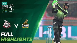 Full Highlights  Lahore Qalandars vs Peshawar Zalmi  Match 30  HBL PSL 7  ML2T [upl. by Oaht]