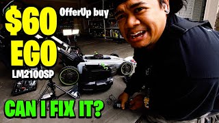 How to fix broken EGO Mower I bought a non working EGO MOWER for 60 Controller Motor NO POWER [upl. by Nova]