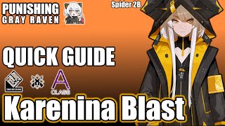 7 Minute Guide to Karenina Blast  Punishing Gray Raven [upl. by Hakkeber]