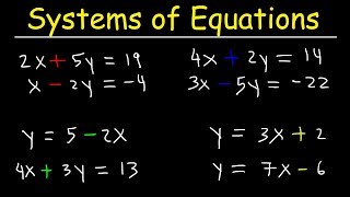 Solving Systems of Equations By Elimination amp Substitution With 2 Variables [upl. by Anjanette276]