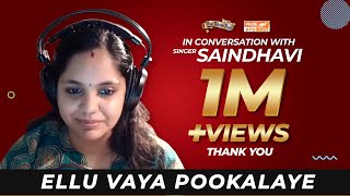 Saindhavis Mesmerizing LIVE Singing  Ellu Vaya Pookalaye  from GV Prakash Studio  AUS TAMIL TV [upl. by Artined745]