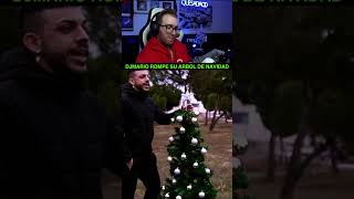 RODRIGO QUESADA REACCIONA A DJMARIIO ROMPIENDO SU ÁRBOL DE NAVIDAD [upl. by Assirrem]