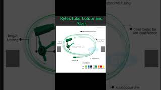 Size and colour of Ryles tube Nasogastric tube aimslovergnmbscnursinghospitalknowledge [upl. by Suellen20]