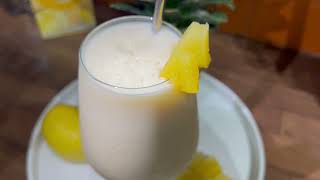 How to Make a Delicious Virgin Pina Colada  Halal Recipe  Easy and Quick Summer Drink [upl. by Tove]