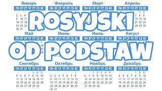 🇷🇺 Dni tygodnia i miesiące po rosyjsku📆НЕДЕЛЯ po rosyjsku to tydzień 📅 Rosyjski od podstaw [upl. by Sewellyn918]