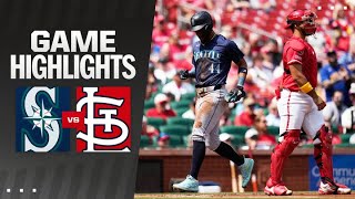 Mariners vs Cardinals Game Highlights 9824  MLB Highlights [upl. by Atival]