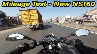 2023 Bajaj Pulsar NS160 Mileage Test l Aayush ssm [upl. by Inal377]