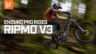 EWS Pro Greg Callaghan Rides the New Ripmo V3 [upl. by Ecenahs]