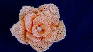 Hand Embroidery How to Make Rose Flower with Easy Trick [upl. by Ynez]