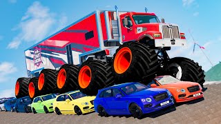 Monster Truck Crashes 28  Beamng drive [upl. by Ashlee]