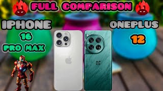 iphone 16 pro max vs oneplus 12 full comparison ⚡️intech [upl. by Engelhart333]