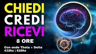 CHIEDI CREDI RICEVI Manifesta i tuoi desideri mentre dormi 8 ore [upl. by Adam965]