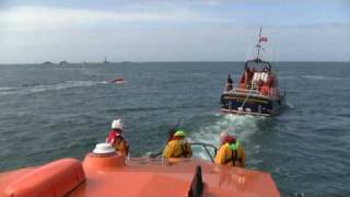 Appledore Lifeboat visits Sennen Cove [upl. by Ailerua882]