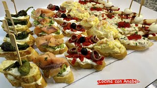 6 VARIEDADES DE PINTXOS FACILES PARA NAVIDAD [upl. by Dnalkrik150]