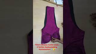 Bustier gathered dressshort subscribe [upl. by Airebma670]