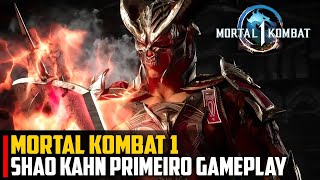 Mortal Kombat 1  Shao Kahn e Motaro PRIMEIRO GAMEPLAY [upl. by Rola]