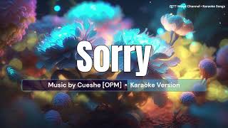 Sorry  Cueshé  Karaoke Version [upl. by Eenafit]