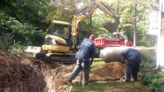 Propane Tank Installation  500 Gallon InGround Tank [upl. by Oremo832]