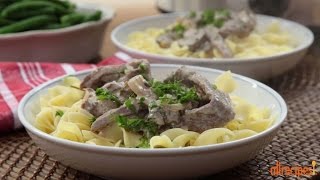 How to Make Slow Cooker Beef Stroganoff  Slow Cooker Recipes  Allrecipescom [upl. by Eeclehc]