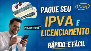 PAGAR IPVA 2024 RÁPIDO E FÁCIL  SEM SAIR DE CASA [upl. by Dorrej40]