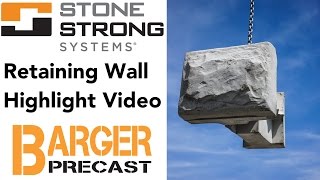 Stone Strong Retaining Wall Highlight Video [upl. by Terhune]