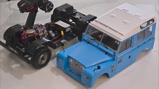 110 Scale Boom Racing Land Rover® Series II 88 Station Wagon Kit for BRX02 88 Unboxing amp Body Build [upl. by Edak90]