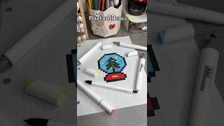 🎄Christmas ￼Pixel art ideas pixelart pixel pixelartideas art drawing artideas christmas [upl. by Aggappe473]