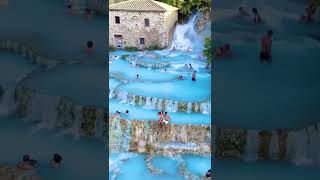 Terme di Saturnia in Tuscany Italy 💙🇮🇹 [upl. by Sharos]