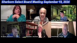 Sherborn Select Board Meeting September 19 2024 [upl. by Cyn992]