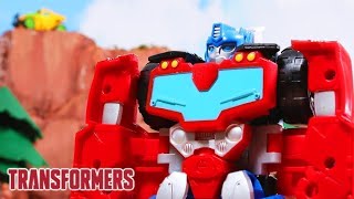 Transformers Rescue Bots  Stop Motion 247  Kids Show  Animation [upl. by Nahs]