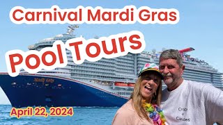 Carnival Mardi Gras Pool Tours [upl. by Eremaj818]