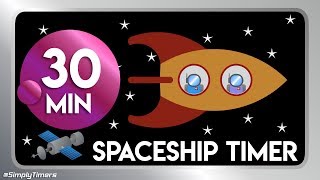 30 min Space ship rocket pilot countdown timer in space [upl. by Moor]