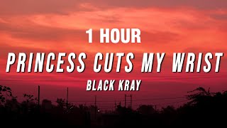 1 HOUR Black Kray  Princess Cuts My Wrist Lyrics [upl. by Nelia]