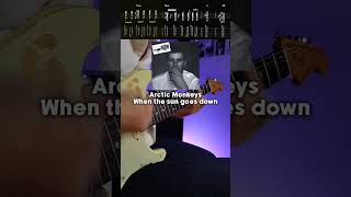 Arctic MonkeysWhen the sun goes down Guitar tabstutoriallesson indierock [upl. by Mountfort]