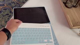 Étui clavier pour iPad 102 pouces 9e 8e et 7e génération avec porte crayon [upl. by Silletram546]