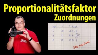 Proportionalitätsfaktor  Zuordnungen einfach erklärt  Lehrerschmidt [upl. by Hewes]