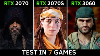 RTX 2070 vs RTX 2070 SUPER vs RTX 3060  Test in 7 Games  2022 [upl. by Bryant]