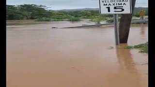 Río Culebrinas salido de su cauce 14 agosto 2024 Area Oeste Puerto Rico debido a la Tormenta Ernesto [upl. by Gnart]