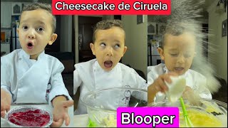 Cheesecake 🥧 de Ciruela mas 😂 Blooper [upl. by Suehtomit529]