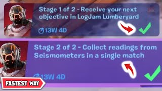 Receive your next objective in Logjam Lumberyard  COMPLETE Fortnite Receive your next objective [upl. by Orsino]