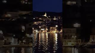 Port Jelsa at night Hvar Croatia [upl. by Chiaki]