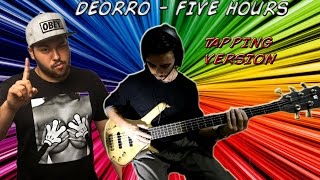 Deorro  Five Hours Bass Cover Tapping version [upl. by Accissej]