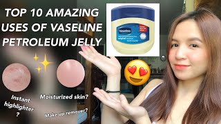 10 AMAZING USES OF VASELINE PETROLEUM JELLY  Sobrang daming BENEFITS [upl. by Bittencourt]